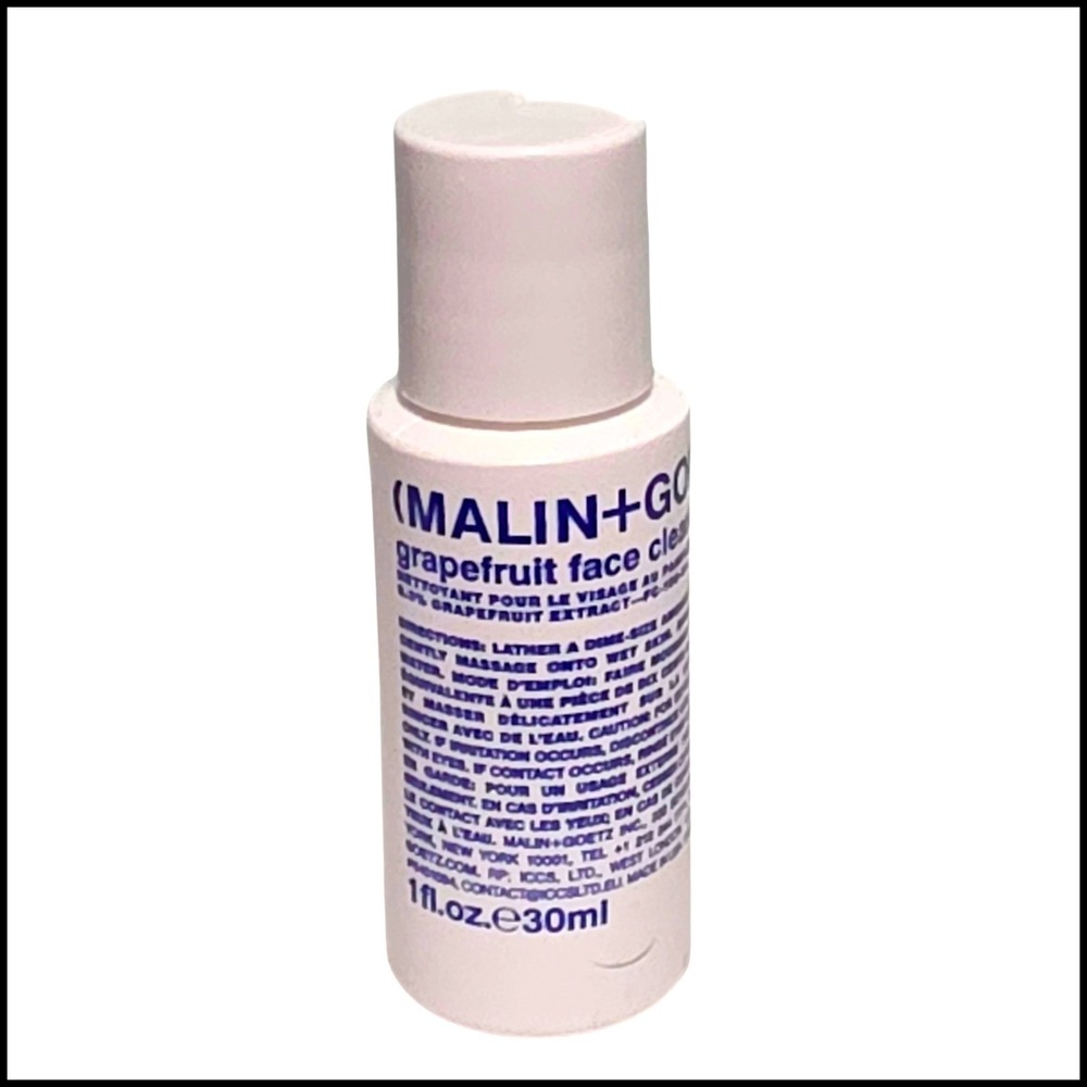 MALIN+GOETZ Grapefruit Face Cleanser Travel Size 1 oz 30 ml